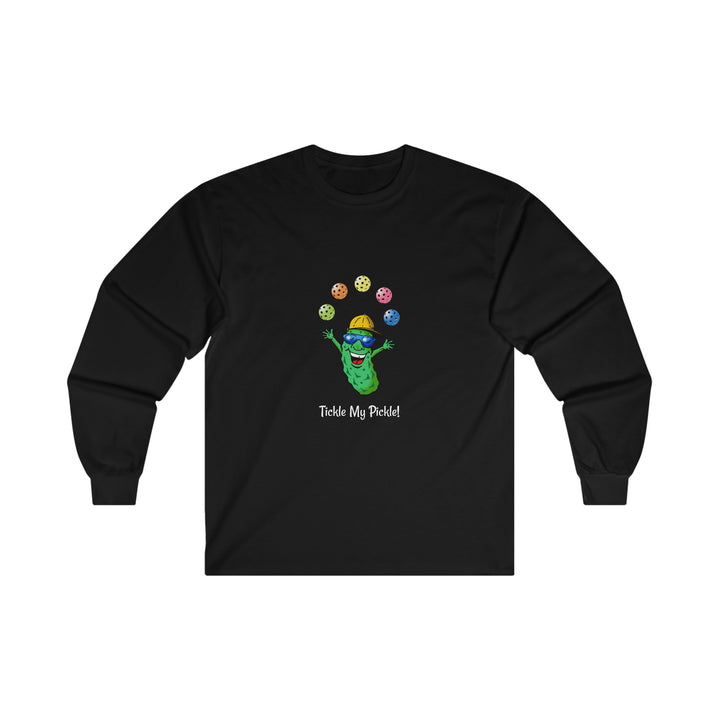 Tickle My Pickle Ultra Cotton Long Sleeve Tee - Great Pickleball Stuff