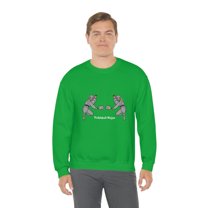 Pickleball Ninjas-Mixed Doubles Unisex Crewneck Sweatshirt - Great Pickleball Stuff