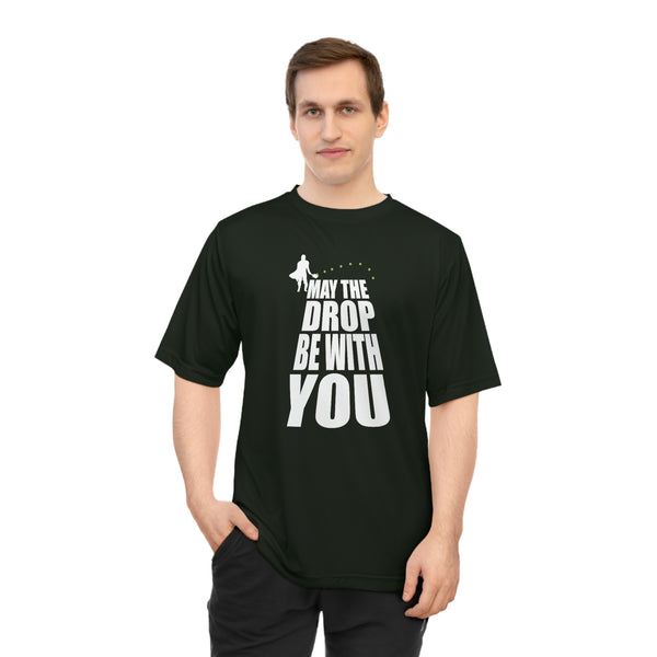 May the Drop Be With You Unisex Moisture-Wicking T-Shirt - Great Pickleball Stuff