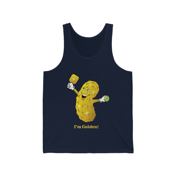 I'm Golden! Unisex Cotton Tank - Great Pickleball Stuff