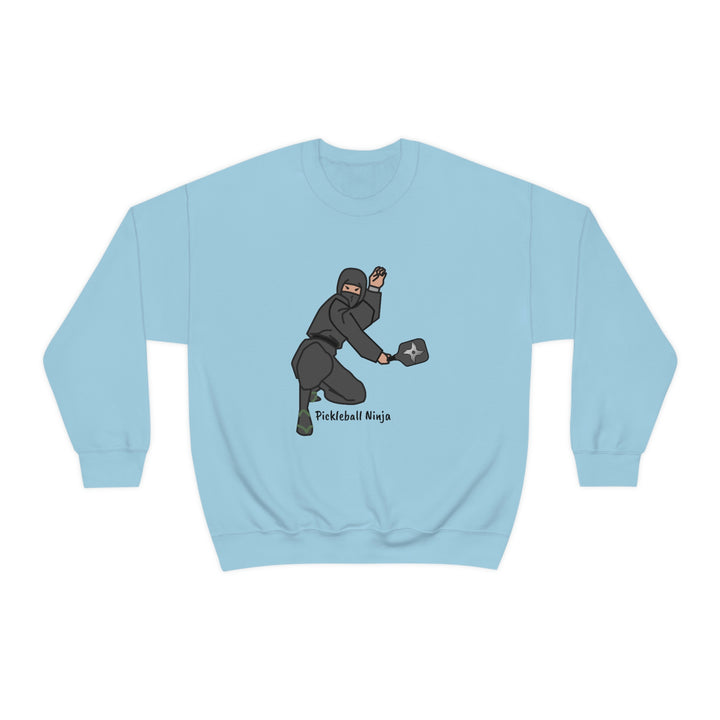 Pickleball Ninja-Male Unisex Crewneck Sweatshirt - Great Pickleball Stuff