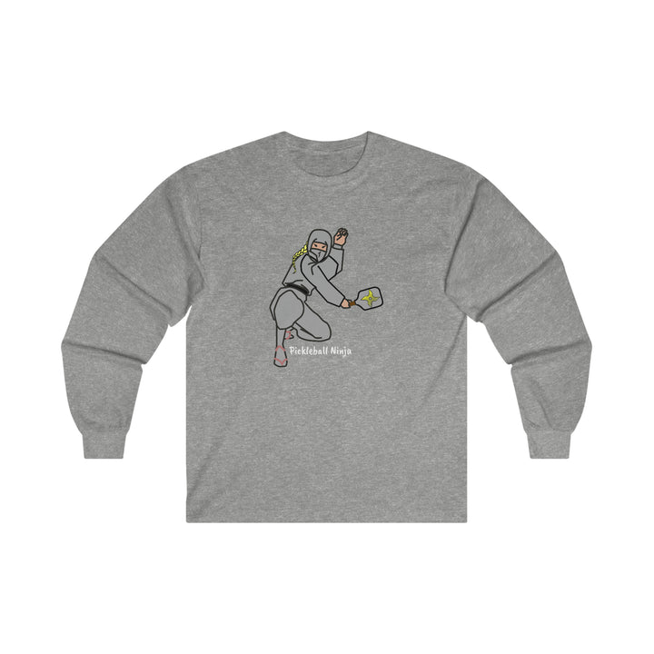 Pickleball Ninja-Female Ultra Cotton Long Sleeve Tee - Great Pickleball Stuff