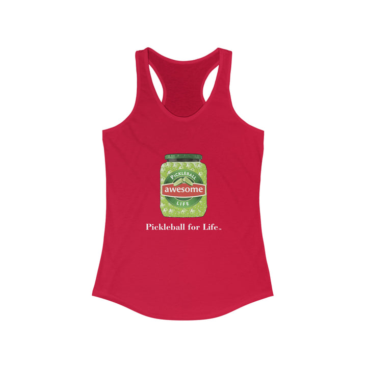 Awesome Pickles Women's Racerback Tank - Great Pickleball Stuff