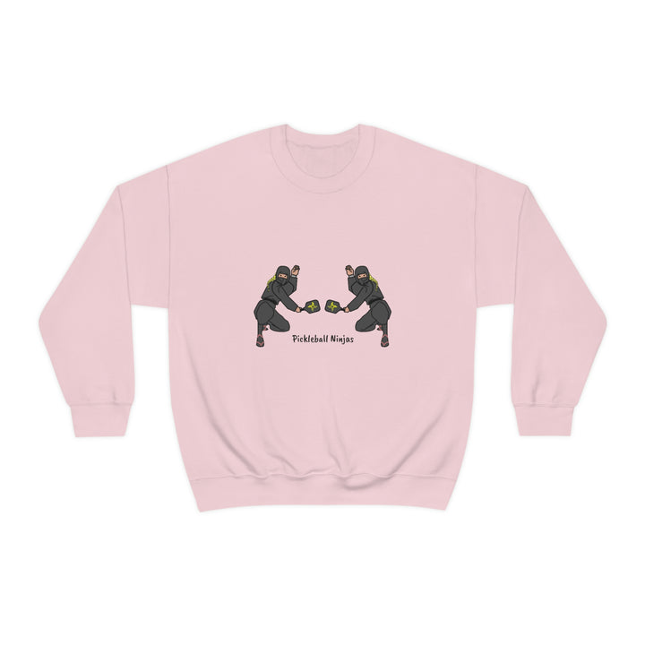 Pickleball Ninjas-Women's Doubles Unisex Crewneck Sweatshirt - Great Pickleball Stuff