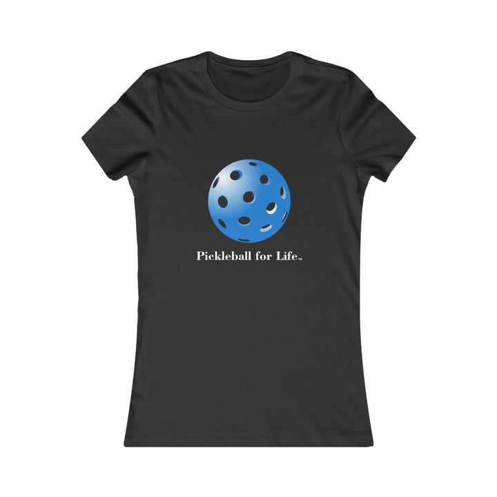 Pickleball for Life-Blue Women's Slim-Fit T-Shirt - Great Pickleball Stuff