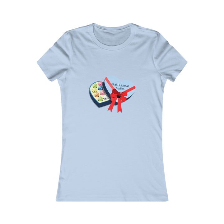 Pickleball Truffles Women's Slim-Fit Premium Cotton T-Shirt - Great Pickleball Stuff