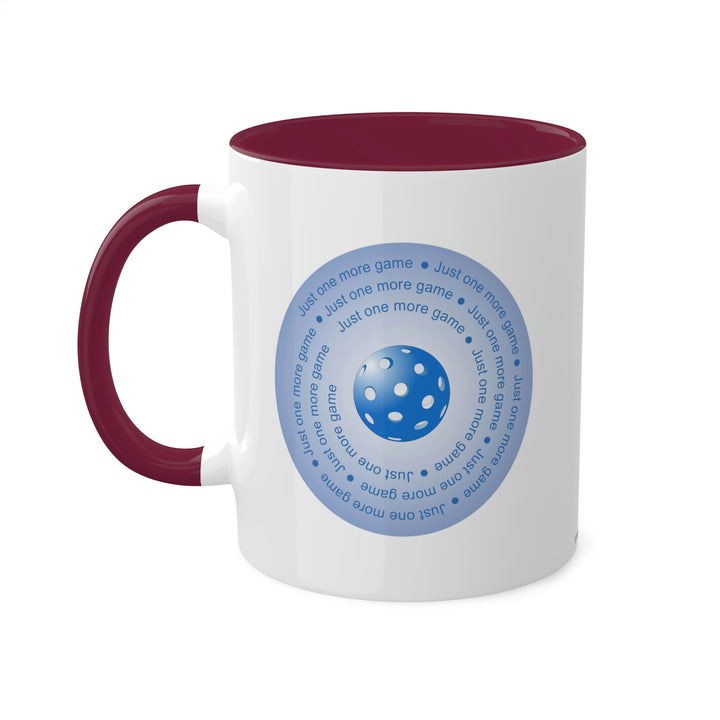 Just One More Game-Blue Coffee Mug - Great Pickleball Stuff