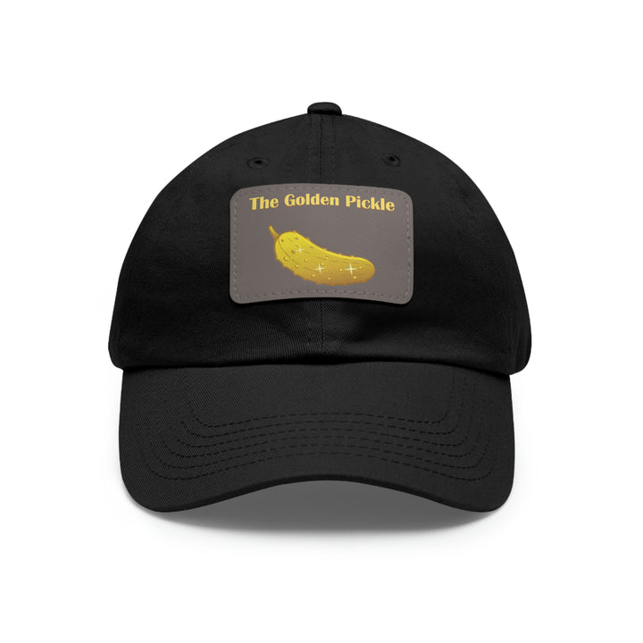 The Golden Pickle Pickleball Cap with Leather Patch - Great Pickleball Stuff