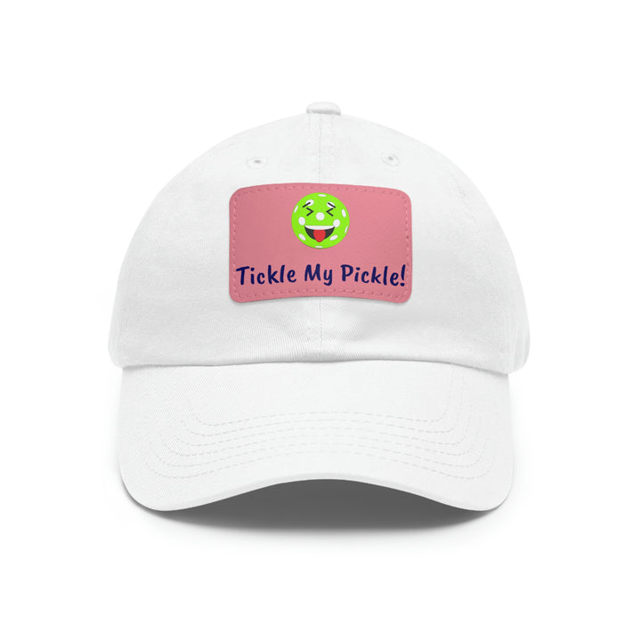 Tickle My Pickle Pickleball Cap with Leather Patch - Great Pickleball Stuff