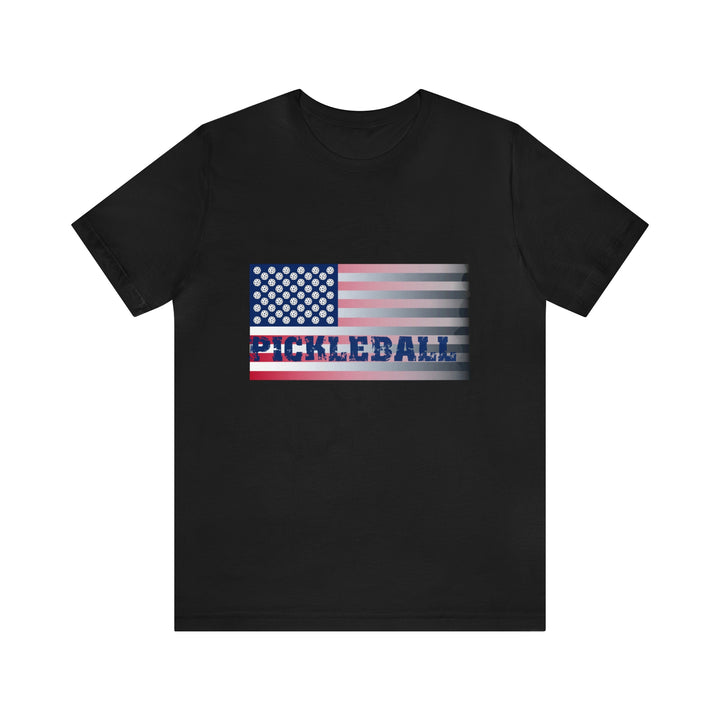 Pickleball Flag (Faded) Unisex T-Shirt-Great Pickleball Stuff