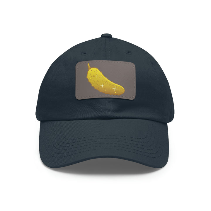 The Golden Pickle Pickleball Cap with Leather Patch - Great Pickleball Stuff