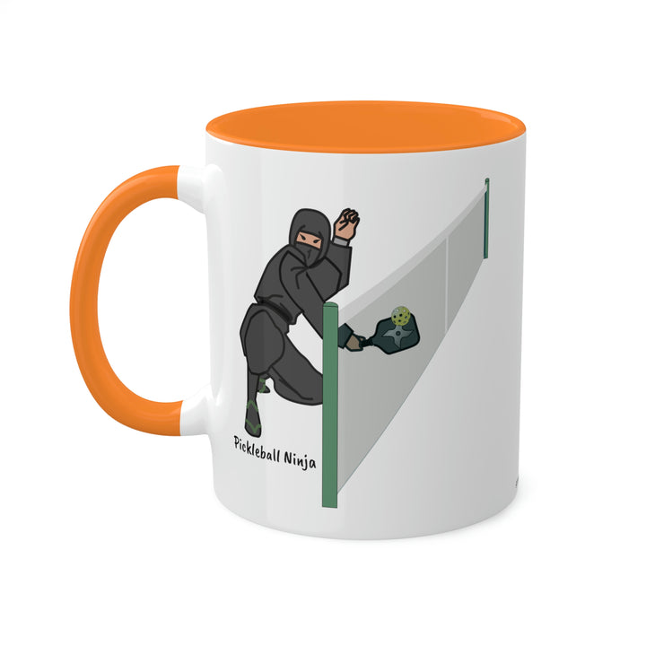 Pickleball Ninja Dinking-Male Coffee Mug-Great Pickleball Stuff