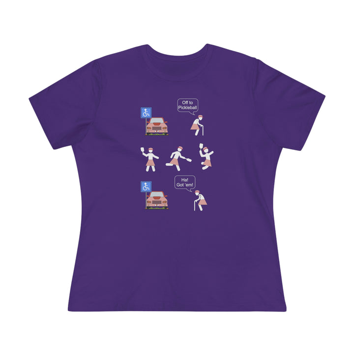 Got'em! (Old Woman) Women's Relaxed-Fit T-shirt - Great Pickleball Stuff