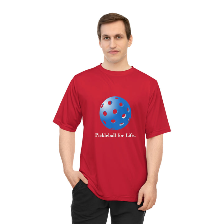 Pickleball for Life-Blue Unisex Moisture-Wicking T-Shirt - Great Pickleball Stuff