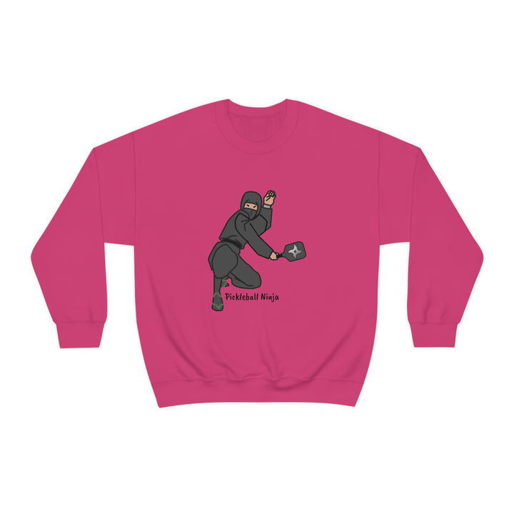 Pickleball Ninja-Male Unisex Crewneck Sweatshirt - Great Pickleball Stuff