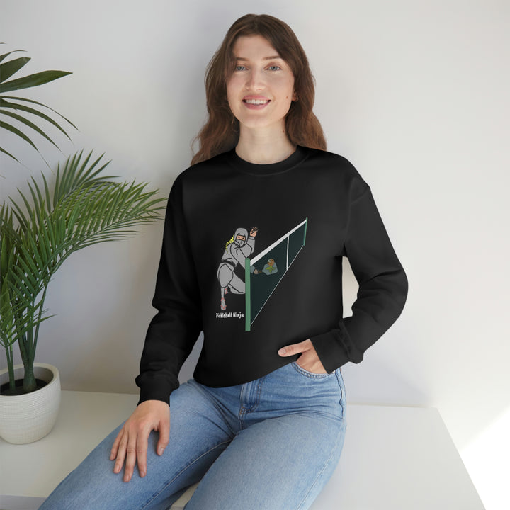 Pickleball Ninja Dinking-Female Unisex Crewneck Sweatshirt - Great Pickleball Stuff