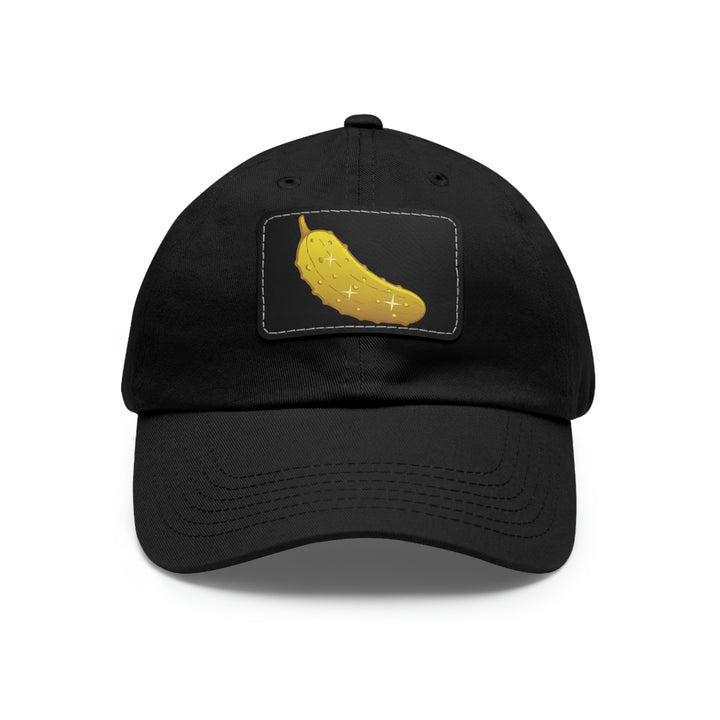 The Golden Pickle Pickleball Cap with Leather Patch - Great Pickleball Stuff