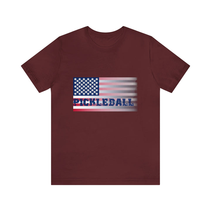 Pickleball Flag (Faded) Unisex T-Shirt-Great Pickleball Stuff