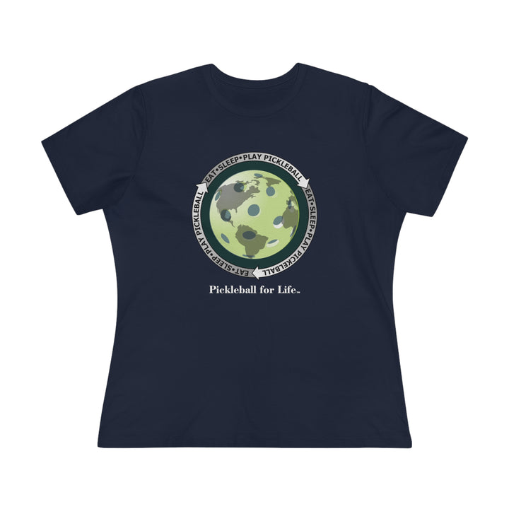 Eat Sleep Play Pickleball Women's Relaxed-Fit T-shirt - Great Pickleball Stuff