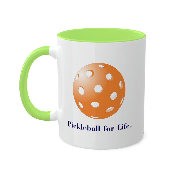 Pickleball for Life-Orange Coffee Mug-Great Pickleball Stuff