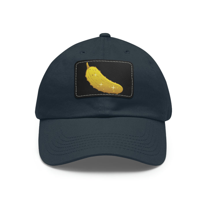 The Golden Pickle Pickleball Cap with Leather Patch - Great Pickleball Stuff