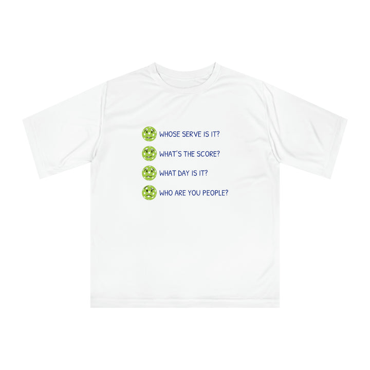 Who Are You People? Unisex Moisture-Wicking T-Shirt - Great Pickleball Stuff