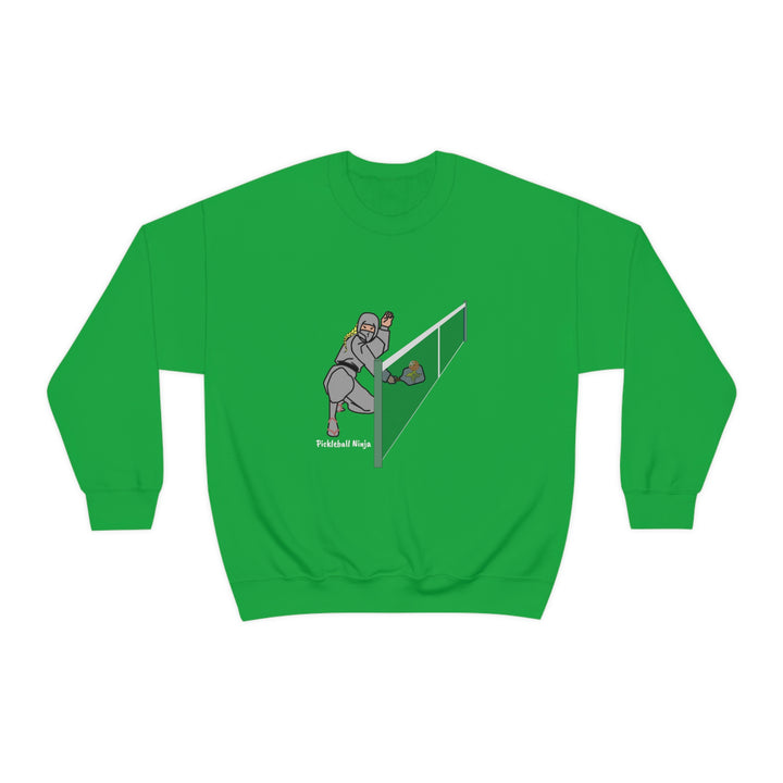 Pickleball Ninja Dinking-Female Unisex Crewneck Sweatshirt - Great Pickleball Stuff