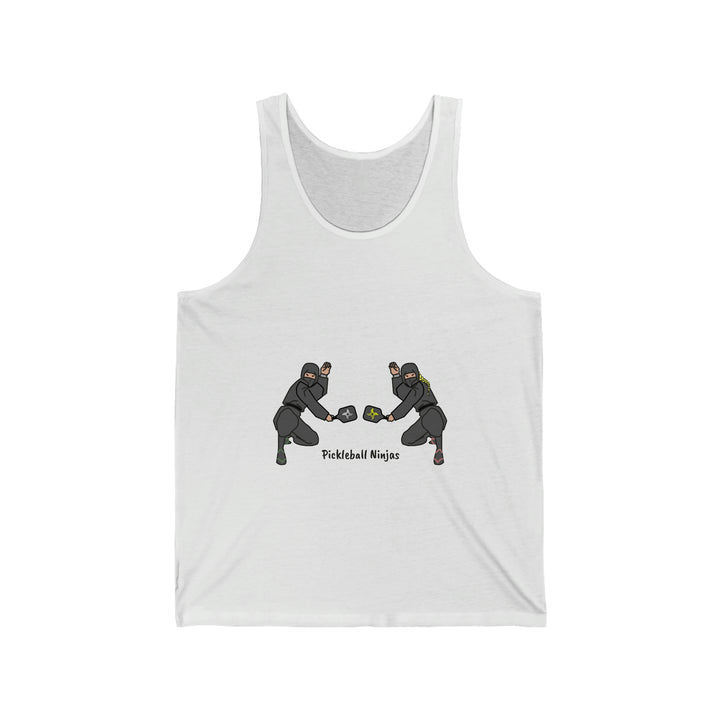 Pickleball Ninjas-Mixed Doubles Unisex Cotton Tank - Great Pickleball Stuff