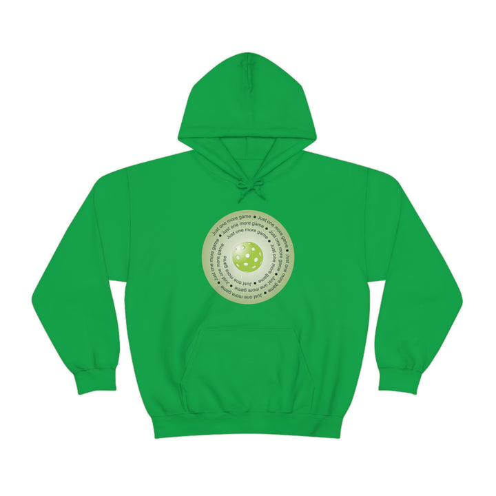 Just One More Game-Green Unisex Hoodie - Great Pickleball Stuff