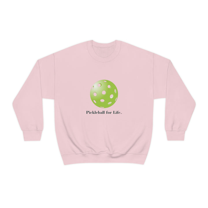 Pickleball for Life-Green Unisex Crewneck Sweatshirt - Great Pickleball Stuff