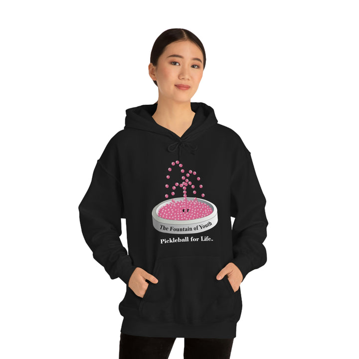 The Pickleball Fountain-Pink Unisex Hoodie - Great Pickleball Stuff