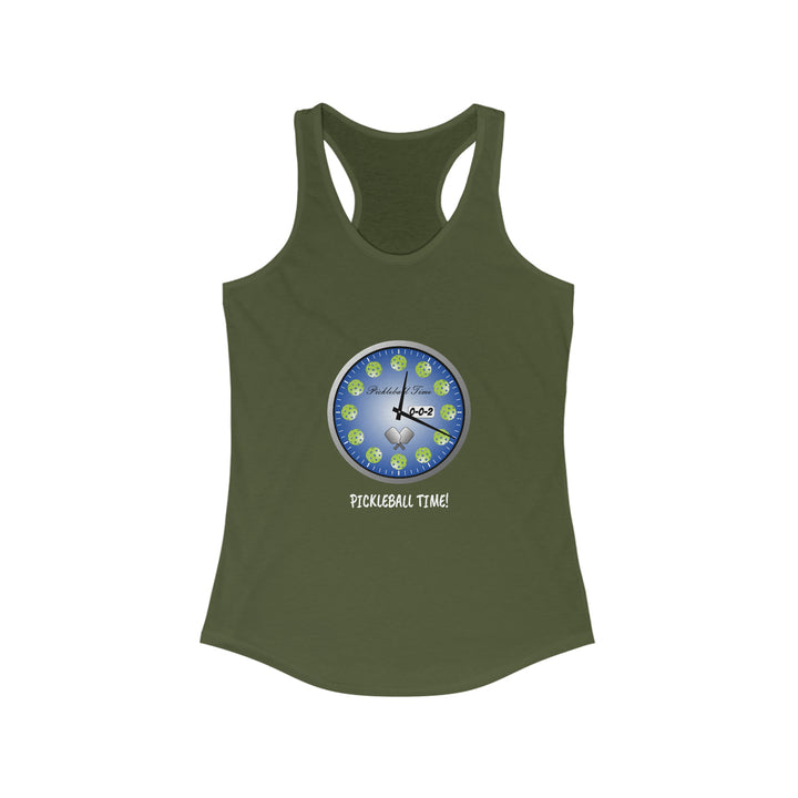 Pickleball Time Women's Racerback Tank - Great Pickleball Stuff