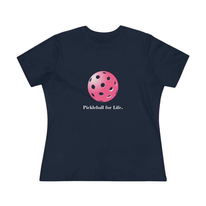 Pickleball for Life-Pink Women's Relaxed-Fit T-shirt - Great Pickleball Stuff