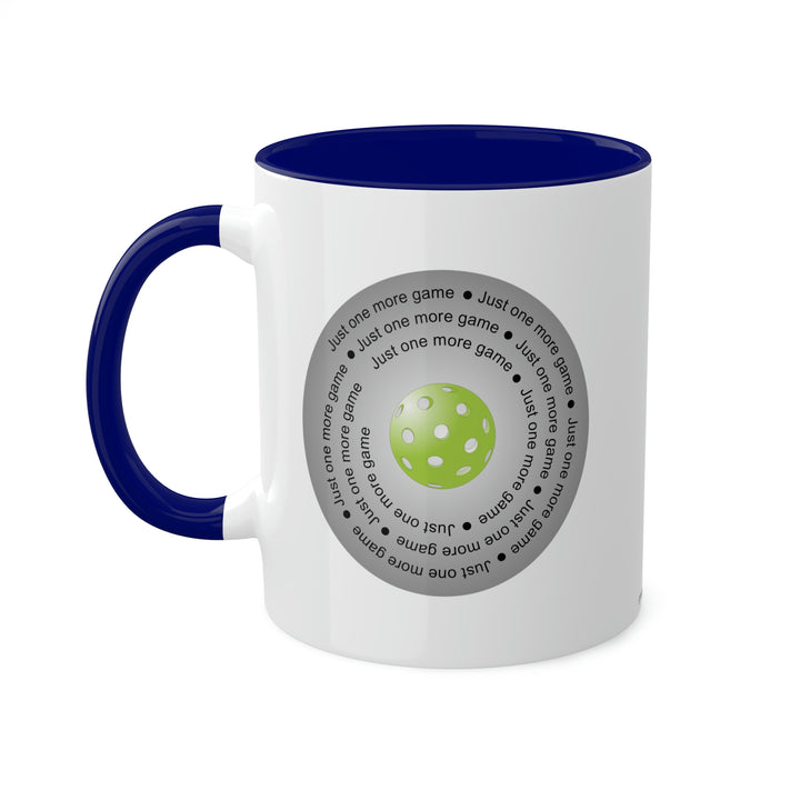 Just One More Game-Silver Coffee Mug - Great Pickleball Stuff