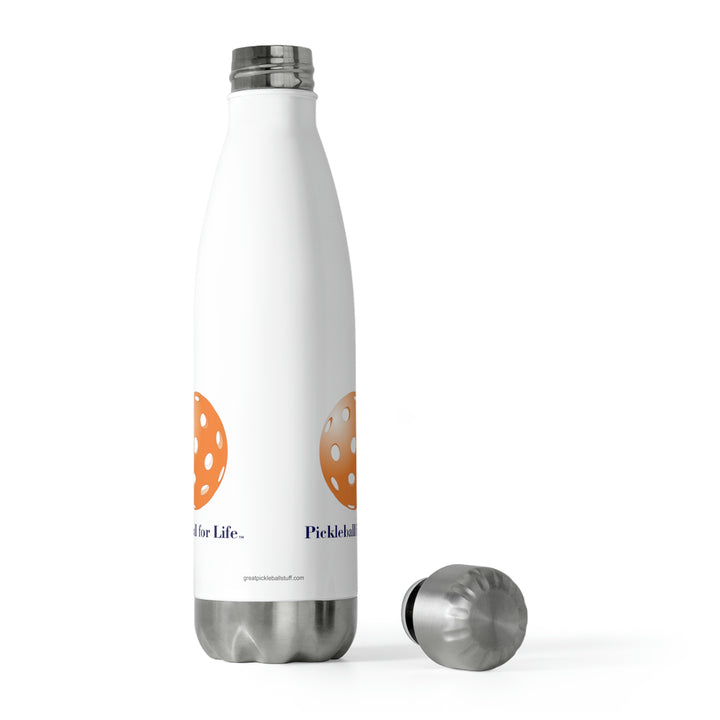 Pickleball for Life-Orange Insulated Water Bottle (20oz) - Great Pickleball Stuff