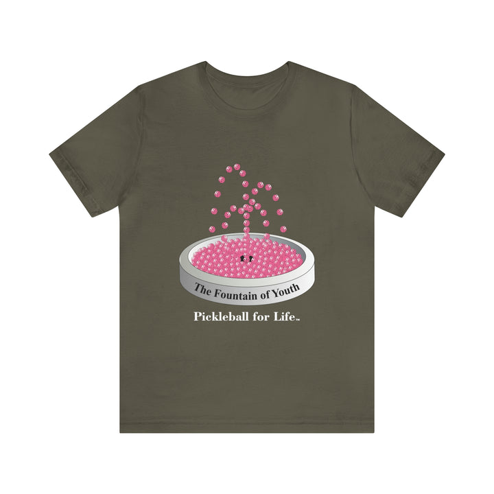 The Pickleball Fountain-Pink Unisex T-Shirt - Great Pickleball Stuff