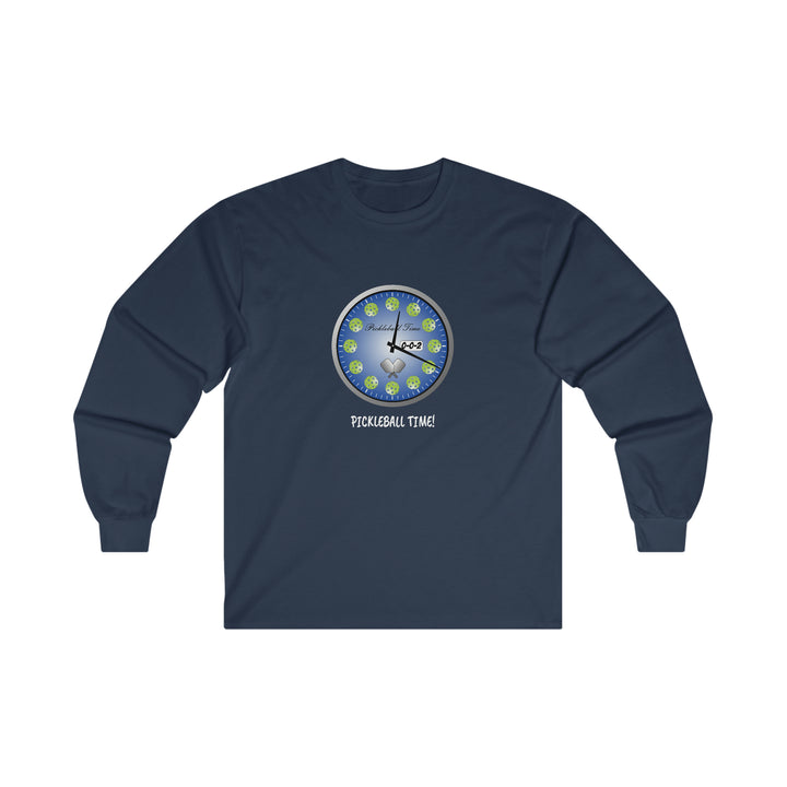 Pickleball Time Ultra Cotton Long Sleeve Tee - Great Pickleball Stuff