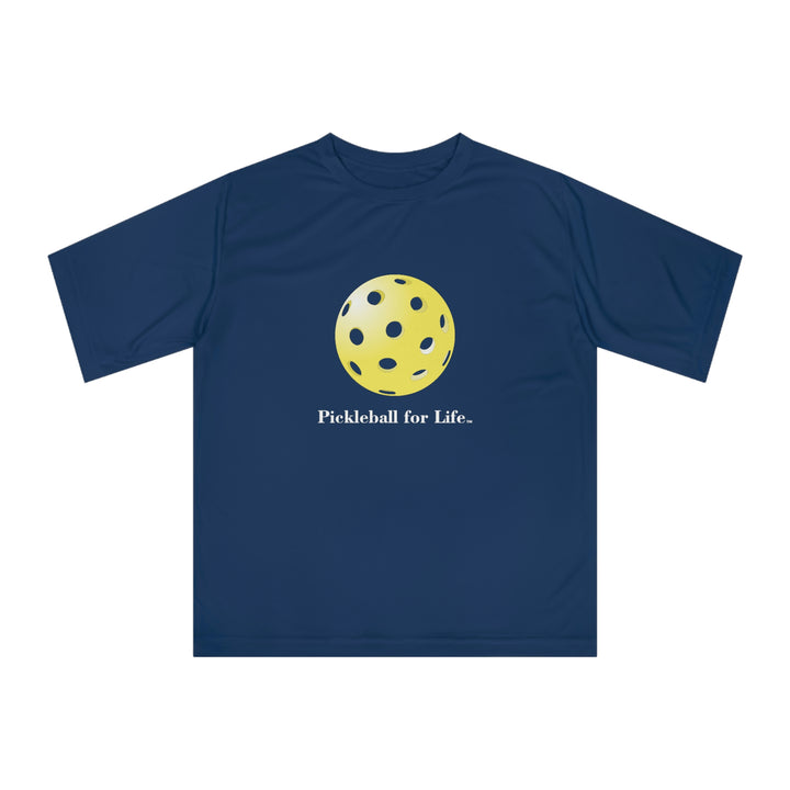 Pickleball for Life-Yellow Unisex Moisture-Wicking T-Shirt - Great Pickleball Stuff