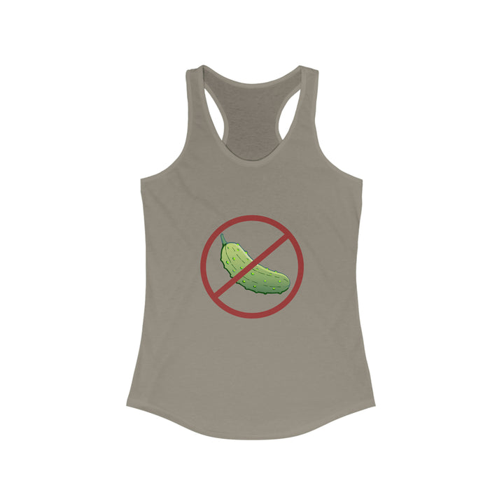 No Pickle! Women's Racerback Tank - Great Pickleball Stuff