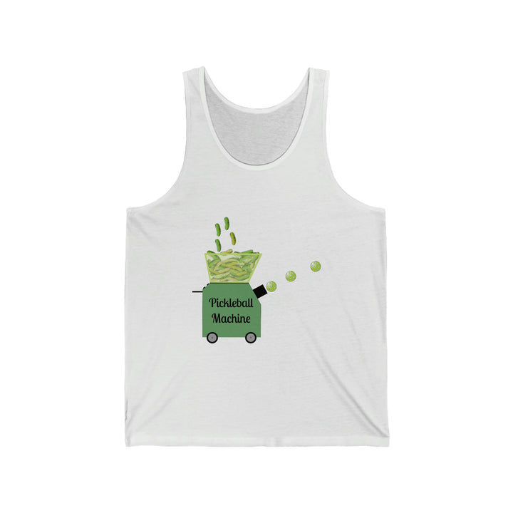 The Pickleball Machine Unisex Cotton Tank - Great Pickleball Stuff