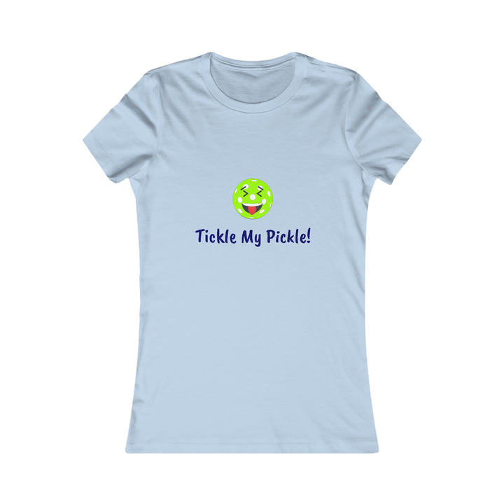 Tickle My Pickle Women's Slim-Fit Premium Cotton T-Shirt - Great Pickleball Stuff