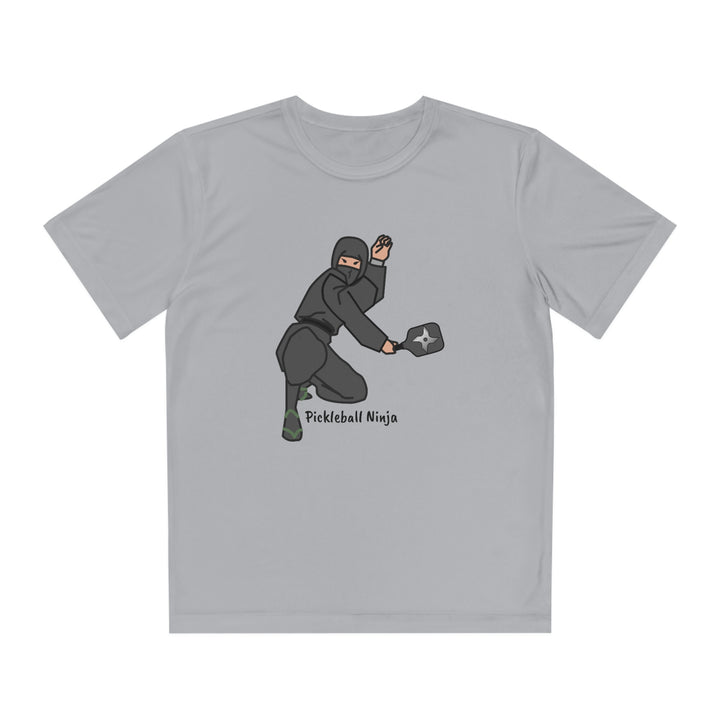 Pickleball Ninja-Male Youth Moisture-Wicking T-Shirt - Great Pickleball Stuff