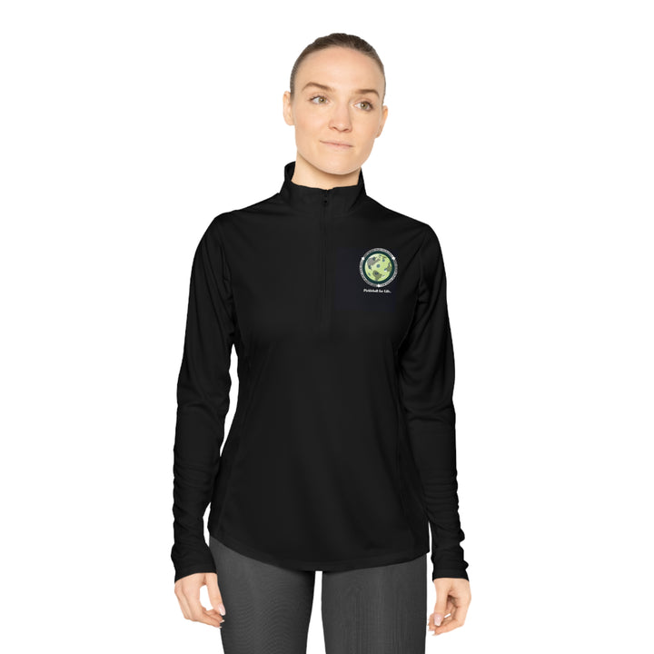 Eat Sleep Play Pickleball Women's Moisture-Wicking Quarter-Zip Pullover - Great Pickleball Stuff