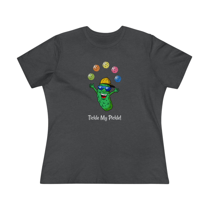 Tickle My Pickle Juggler Women's Relaxed-Fit T-shirt - Great Pickleball Stuff