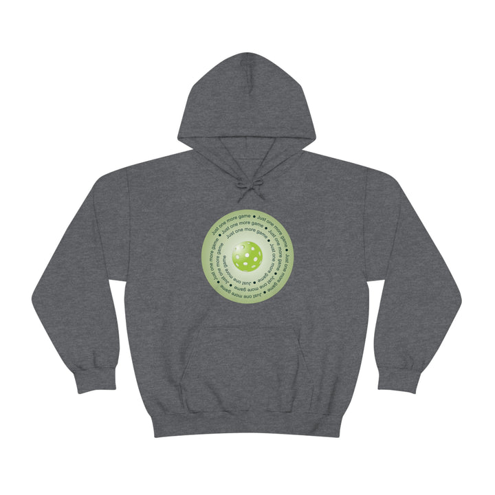 Just One More Game-Green Unisex Hoodie - Great Pickleball Stuff