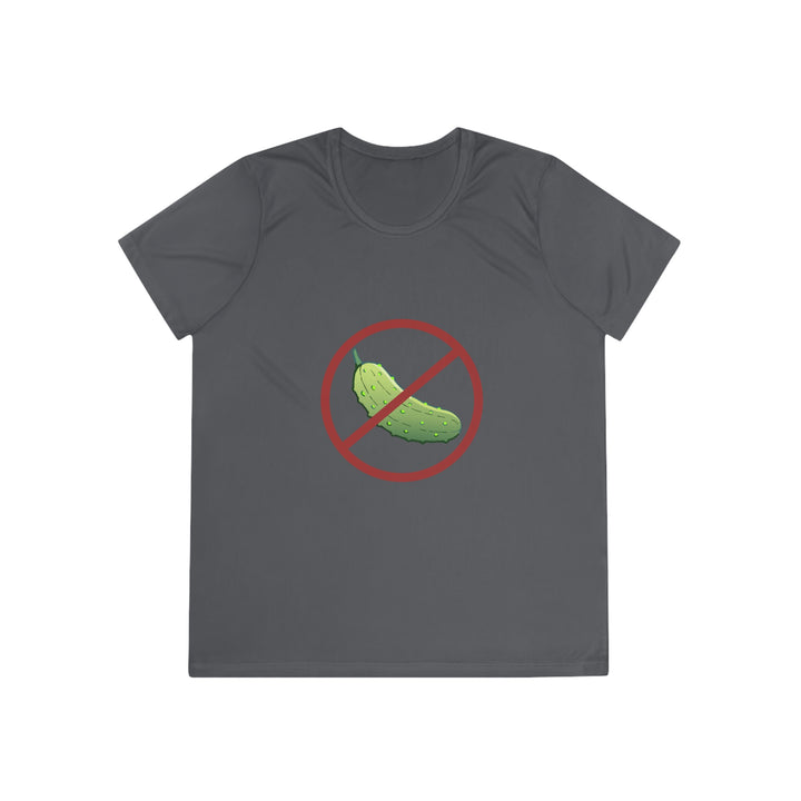 No Pickle! Women's Moisture-Wicking T-Shirt - Great Pickleball Stuff