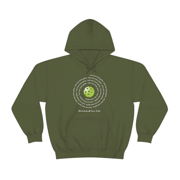 Just One More Game-Spiral Unisex Hoodie - Great Pickleball Stuff