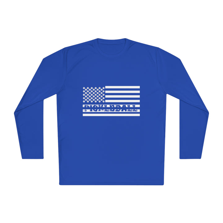 Pickleball Flag Transparent Unisex Moisture-Wicking Long Sleeve Tee - Great Pickleball Stuff