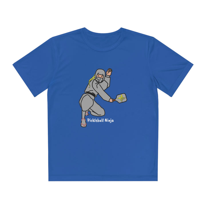 Pickleball Ninja-Female Youth Moisture-Wicking T-Shirt - Great Pickleball Stuff