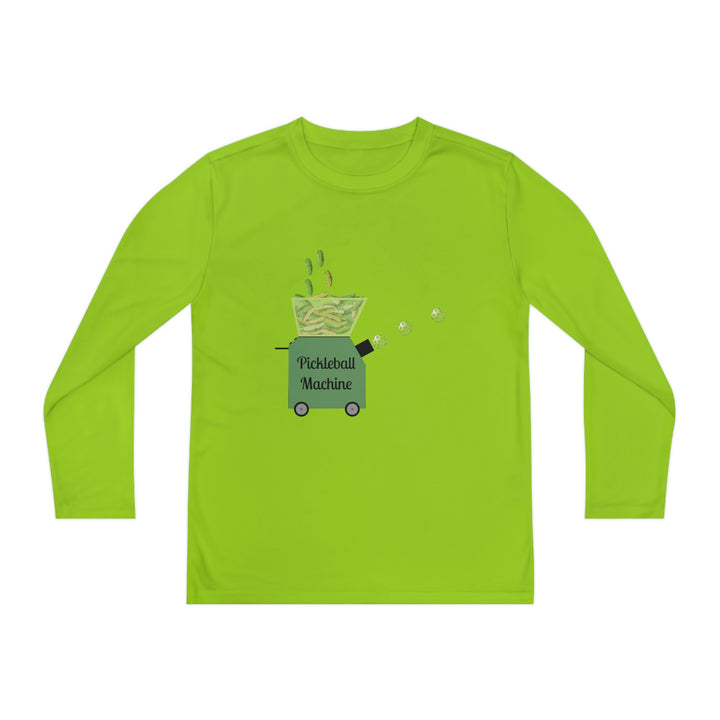 The Pickleball Machine Youth Long Sleeve Moisture-Wicking T-Shirt - Great Pickleball Stuff